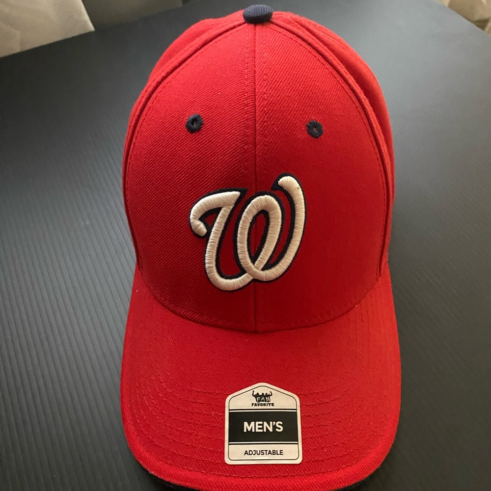 Men’s Adjustable Nationals Red Team Hat